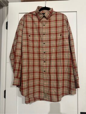 Abercrombie and Fitch The Big Shirt Vintage 90s Cotton Plaid Mens Large